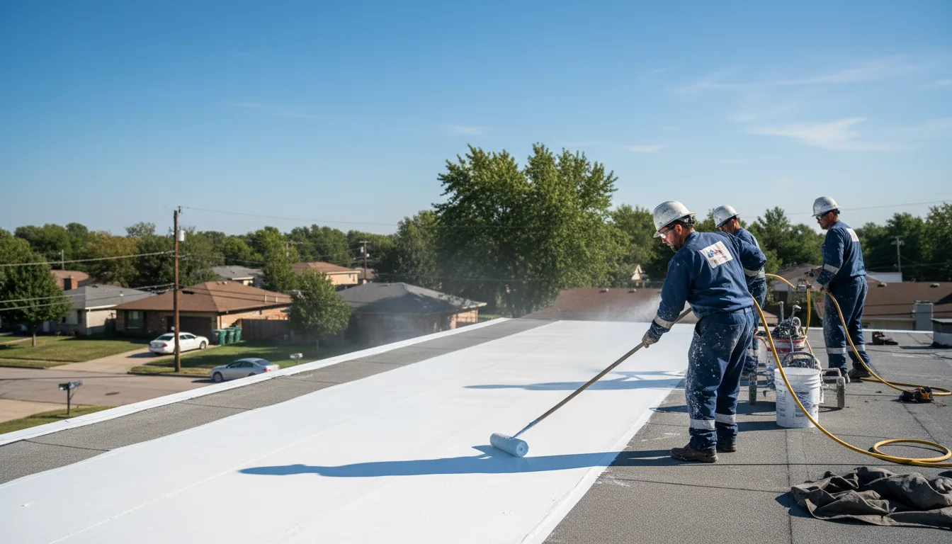 Commercial roof coating in Redfield, AR near me